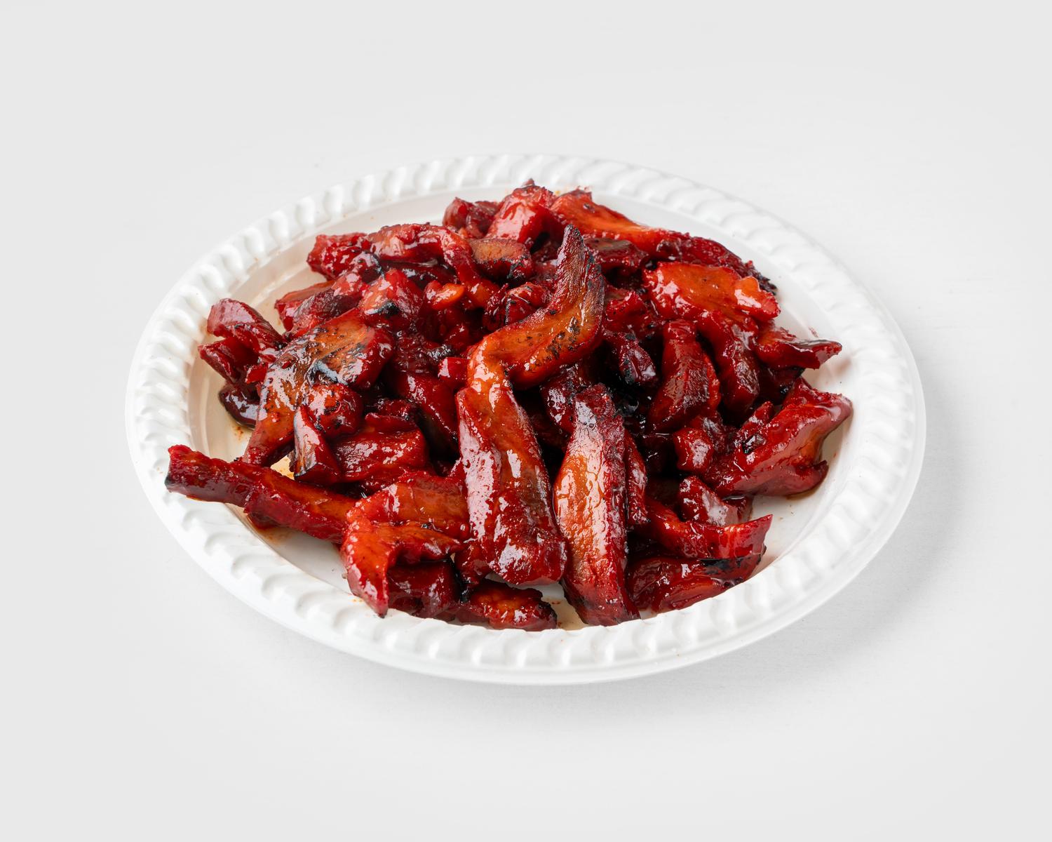 Char Siu Pork at May Luck Garden, Chinese Restaurant in Woodside